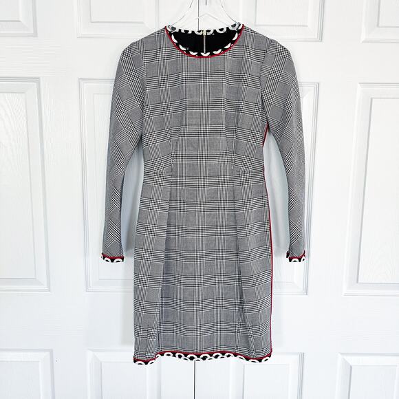 Carlisle Houndstooth Wool Blend Sheath Dress - Picture 1 of 10